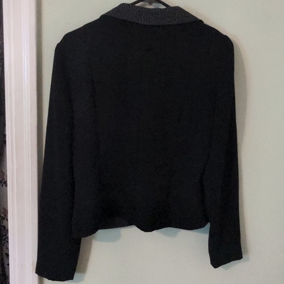 Dress Barn, Black and Gray Suit Jacket, No Size on Tag - Picture 4 of 17